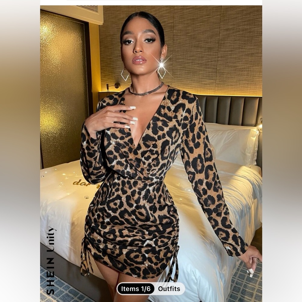 Leopard print dress